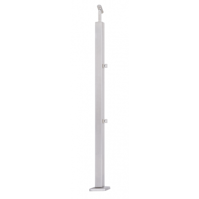 Słupek 40x40  schodowy, 2 mocowania profilu 12x12 (SZLIF)