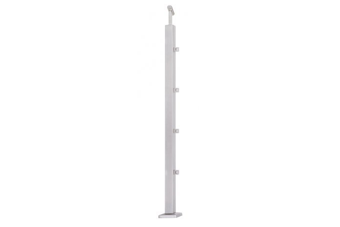 Słupek 40x40  stały, 4 mocowania rurki (SZLIF)