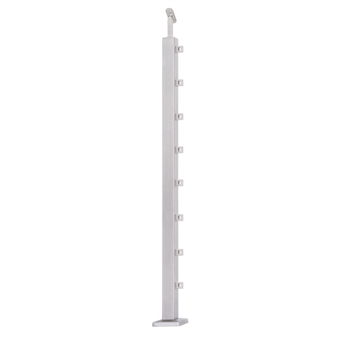 Słupek 40x40  stały, 8 mocowań rurki (SZLIF)