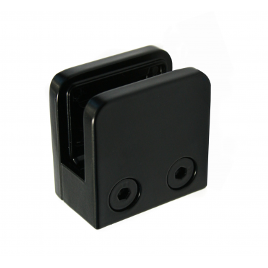 Uchwyt do szkła 45x45 mm do pow. płaskiej (ZAMAK) RAL 9005