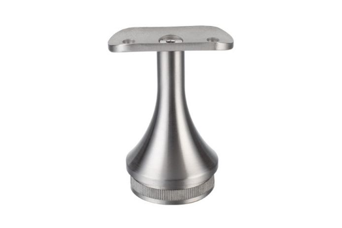 Podpora stożkowa Ø 42,4 mm wbijana w słupek Ø 42,4 mm stała szlif