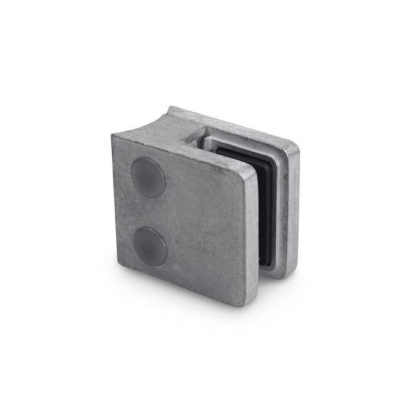 Uchwyt do szkła 45x45 mm do rury Ø 48,3 mm (ZAMAK) surowy