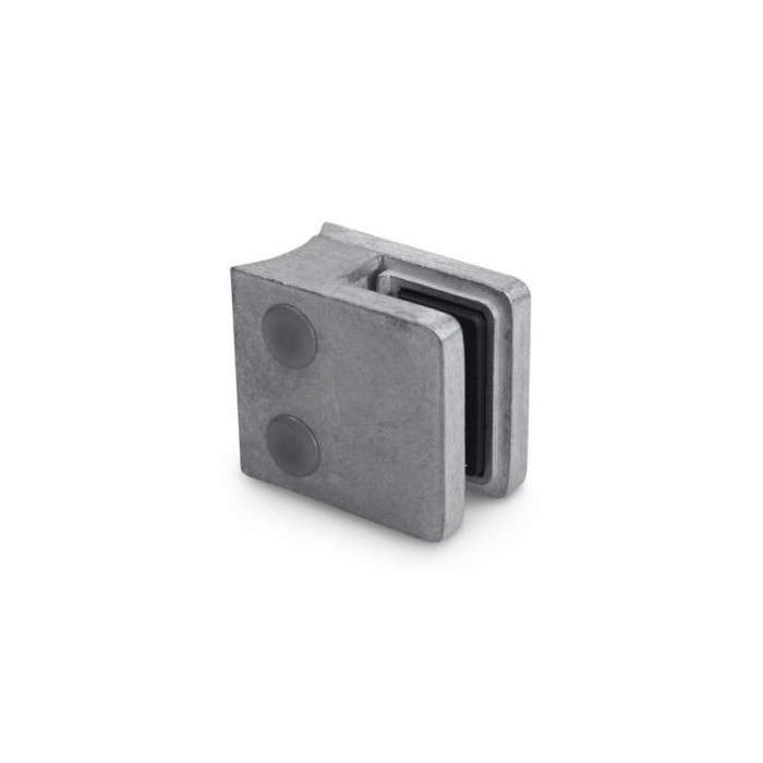 Uchwyt do szkła 45x45 mm do rury Ø 42,4 mm (ZAMAK) surowy