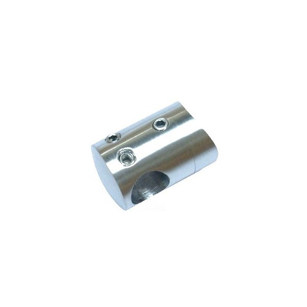 Uchwyt przelotowy łączący rurkę Ø 12 mm dla słupka Ø 42,4 mm