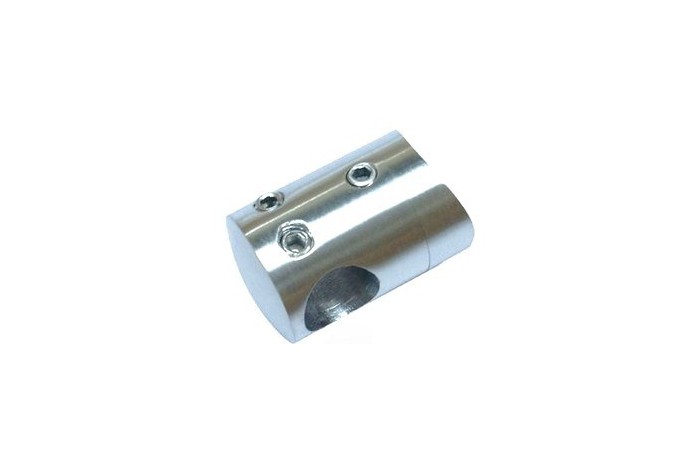 Uchwyt przelotowy łączący rurkę Ø 12 mm dla słupka Ø 33,7 mm