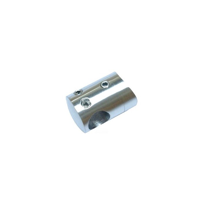Uchwyt przelotowy łączący rurkę Ø 12 mm dla słupka Ø 33,7 mm