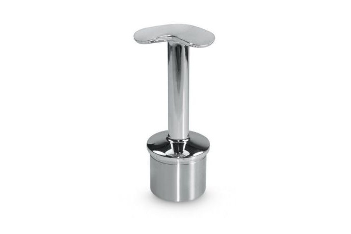 Podpora poręczy Ø 42,4 mm wklejana w słupek Ø 42,4 mm narożna poler (STAL 304)