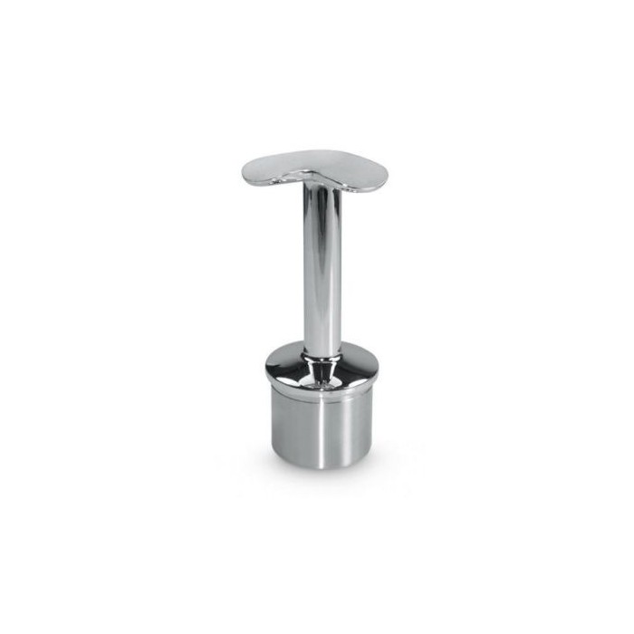 Podpora poręczy Ø 42,4 mm wklejana w słupek Ø 42,4 mm narożna poler (STAL 304)