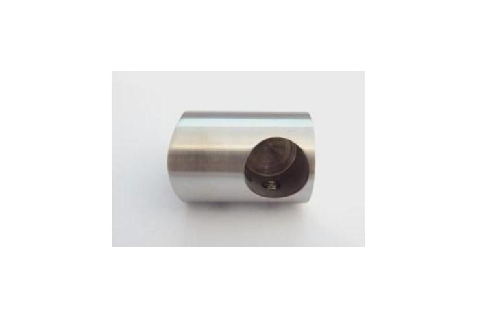 Uchwyt końcowy prawy rurki Ø 12 mm dla słupka Ø 48,3 mm