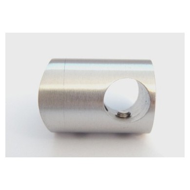 Uchwyt przelotowy rurki Ø 12 mm dla słupka Ø 50,8 mm szlif
