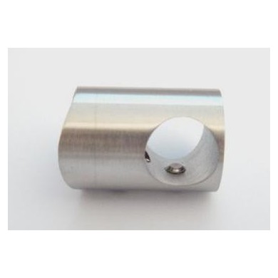 Uchwyt przelotowy rurki Ø 12 mm dla słupka Ø 33,7 mm szlif