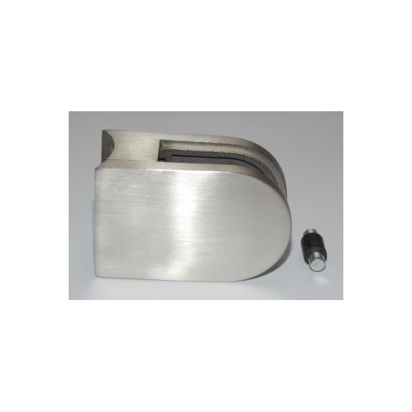 Uchwyt do szkła 45x63 mm do rury Ø 48,3 mm szlif  (STAL 316)