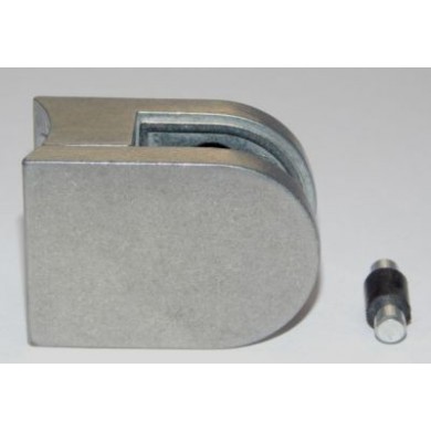 Uchwyt do szkła 40x50 mm do rury Ø 42,4 mm surowy (ZAMAK)