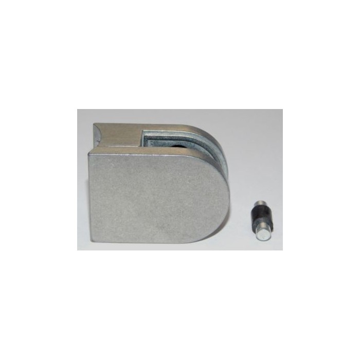Uchwyt do szkła 40x50 mm do rury Ø 42,4 mm surowy (ZAMAK)