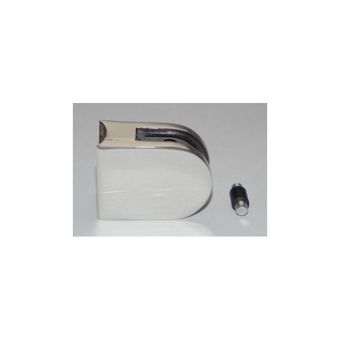 Uchwyt do szkła 40x50 mm do rury Ø 33,7 mm poler (STAL 304)