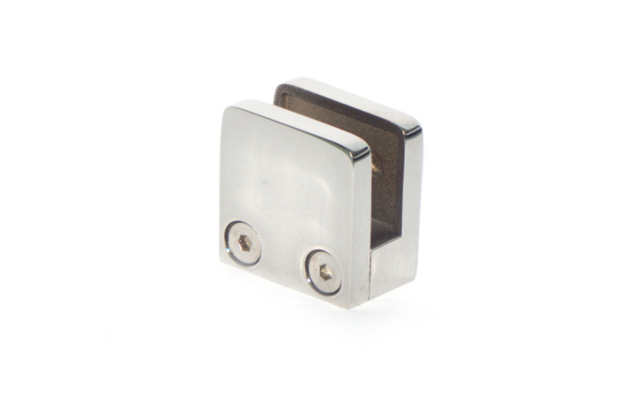 Uchwyt do szkła 30x30 mm do powierzchni płaskiej poler STAL 304)