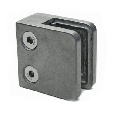 Uchwyt do szkła 45x45 mm do pow. płaskiej (ZAMAK)