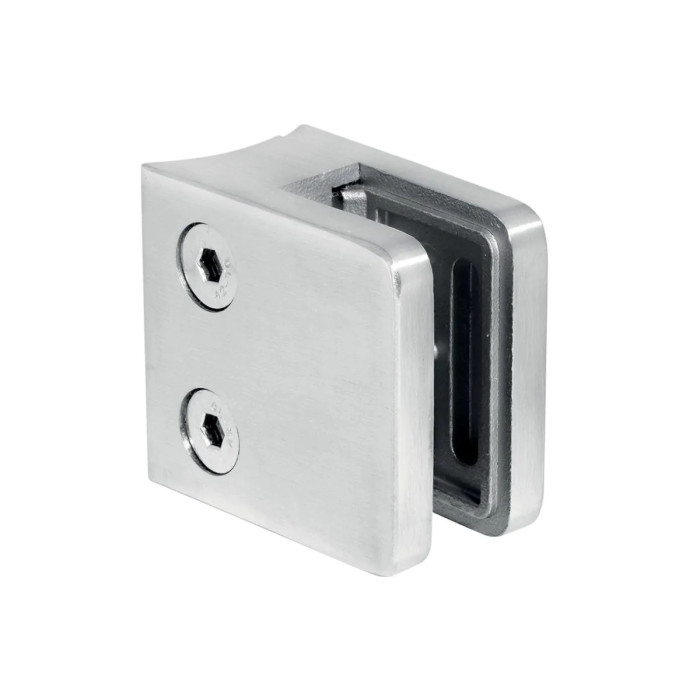 Uchwyt do szkła 45x45 mm do rury Ø 50,8 mm szlif (STAL 304)