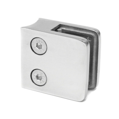 Uchwyt do szkła 45x45 mm do rury Ø 48,3 mm poler (STAL 304)