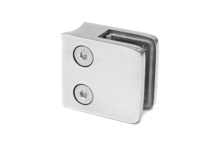 Uchwyt do szkła 45x45 mm do rury Ø 50,8 mm poler (STAL 304)