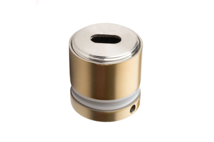 Uchwyt punktowy Ø 50/30 mm z regulacją (STAL 304) ZŁOTY SZLIF