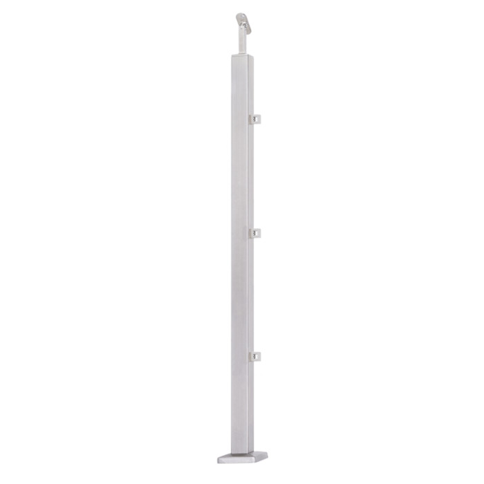 Słupek 40x40 PRZELOTOWY 3 wypełnienia (STAL 304) SZLIF