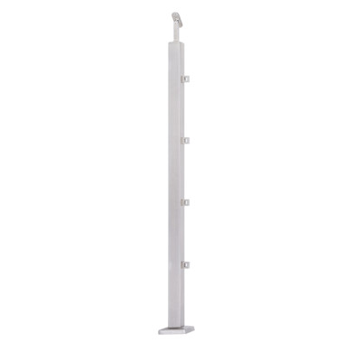 Słupek 40x40 PRZELOTOWY 4 wypełnienia (STAL 304) SZLIF