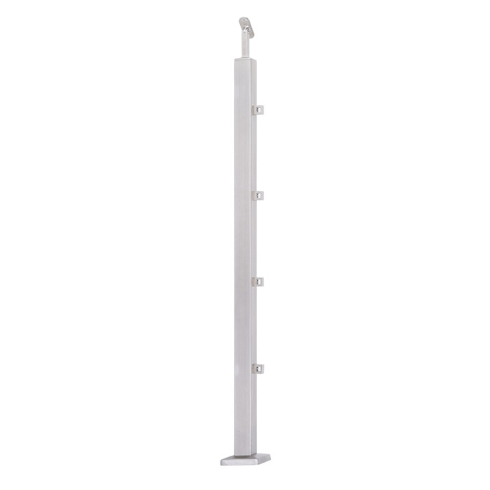 Słupek 40x40 PRZELOTOWY 4 wypełnienia (STAL 304) SZLIF