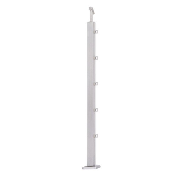 Słupek 40x40 PRZELOTOWY 7 wypełnienia (STAL 304) SZLIF