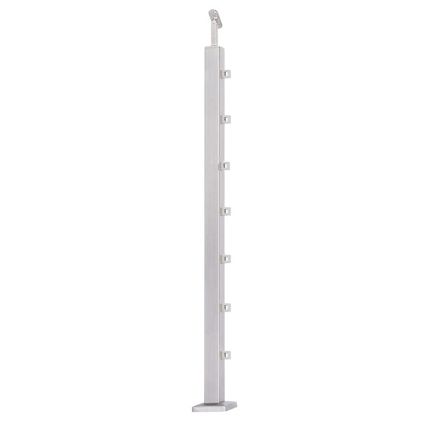 Słupek 40x40 PRZELOTOWY 5 wypełnienia (STAL 304) SZLIF
