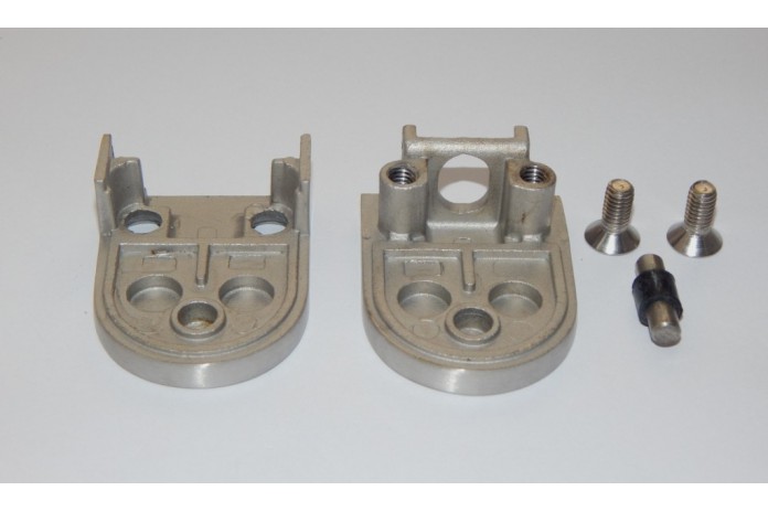 Uchwyt do szkła 45x63 mm do rury Ø 42,4 mm szlif (STAL 304)
