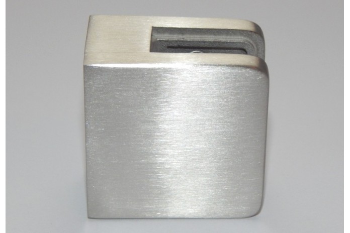 Uchwyt do szkła 45x45 mm do pow. płaskiej szlif (STAL 316)
