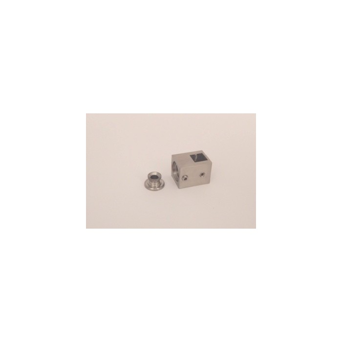 Uchwyt przelotowy profilu 12x12 mm do pow. płaskiej