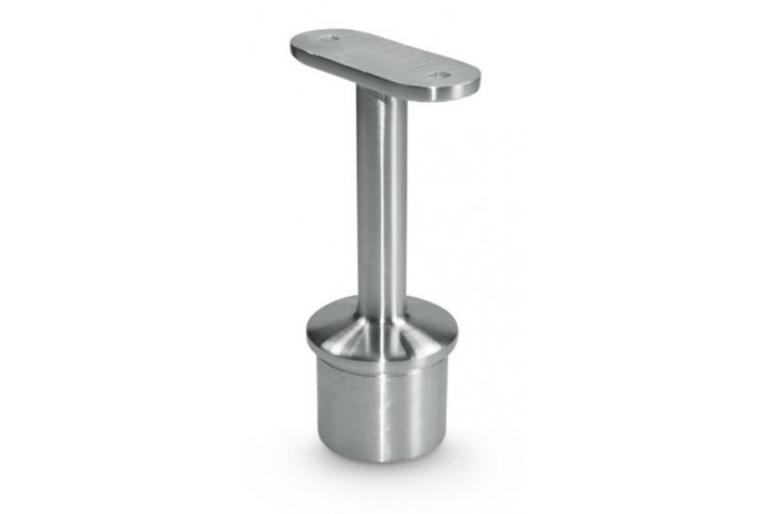 Podpora poręczy płaskiej wklejana w słupek Ø 42,4 mm stała szlif (STAL 304)