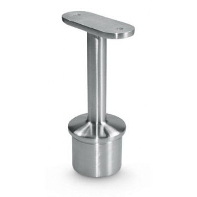 Podpora poręczy płaskiej wklejana w słupek Ø 42,4 mm stała szlif (STAL 304)
