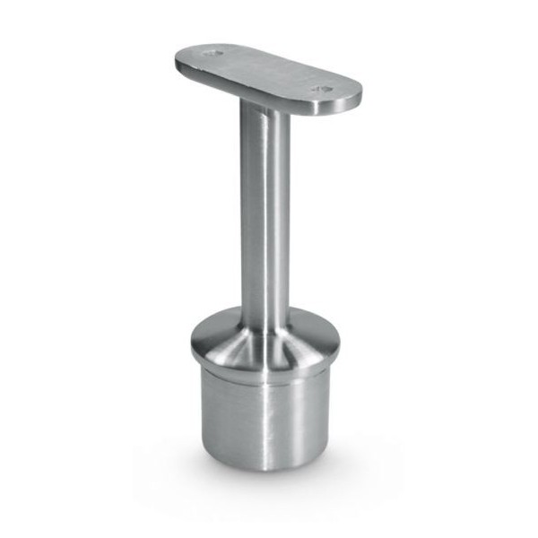 Podpora poręczy Ø 42,4 mm wklejana w słupek Ø 42,4 mm stała szlif (STAL 304)