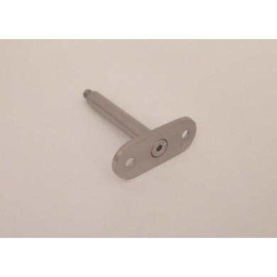 Podpora poręczy płaskiej pręt Ø 12x75 mm stała szlif