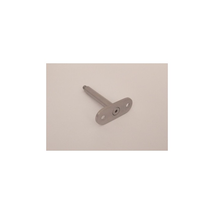 Podpora poręczy płaskiej pręt Ø 14x75 mm stała szlif