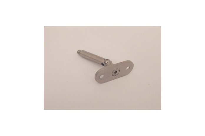 Podpora poręczy płaskiej pręt Ø 12x75 mm regulowana poler