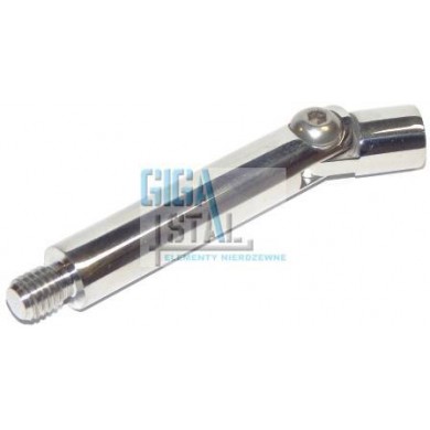 Podpora poręczy/pręt Ø 12x75 mm gwint M6/M8 regulowana poler