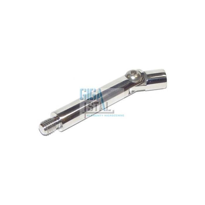 Podpora poręczy/pręt Ø 12x75 mm gwint M6/M8 regulowana poler