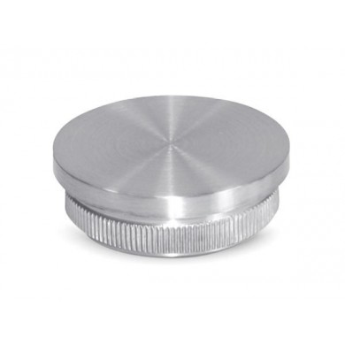 Zaślepka płaska wbijana w rurę Ø 42,4x2 mm szlif