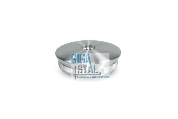 Zaślepka wypukła z gwintem M8 wbijana w rurę Ø 33,7x2 mm szlif