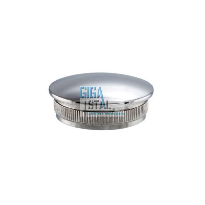 Zaślepka wypukła wbijana w rurę Ø 42,4x2 mm poler