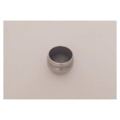 Zaślepka soczewkowa półkula wbijana w rurę Ø 42,4x2 mm poler