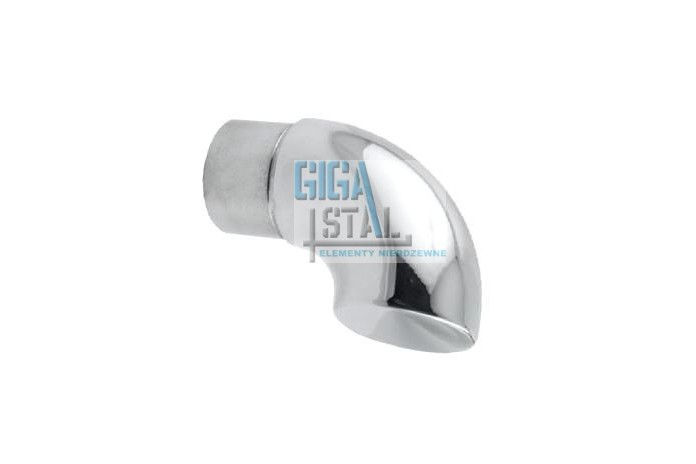Kolano ślepe, zakończenie poręczy wklejane w rurę Ø 42,4x2 mm poler
