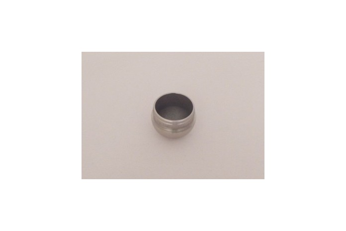 Zaślepka soczewkowa półkula wbijana w rurę Ø 42,4x2 mm  316szlif