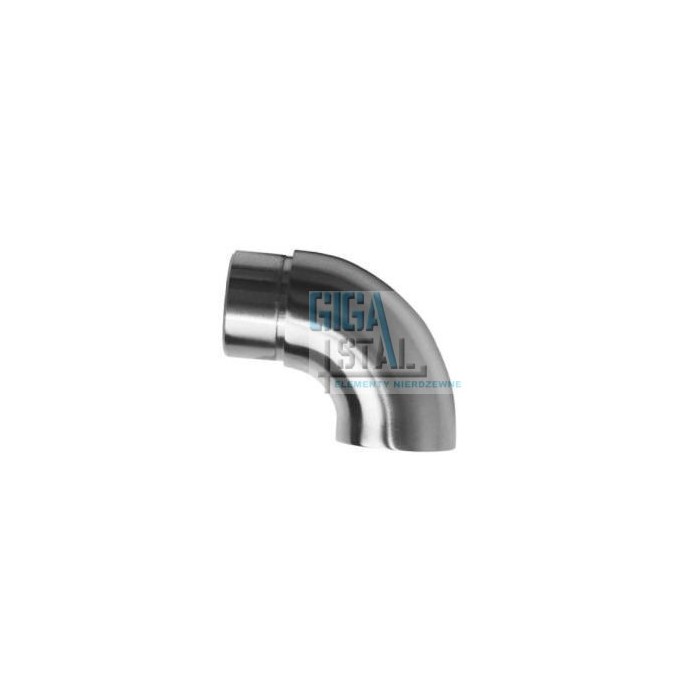 Kolano ślepe, zakończenie poręczy wklejane w rurę Ø 33,7 x 2 mm szlif