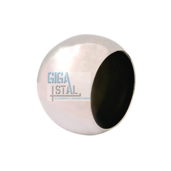 Kula, zaślepka wklejana na rurę Ø 42,4 mm szlif