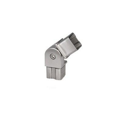 Kolano  regulowane, przegubowe wklejane w profil 40x40x2 mm szlif